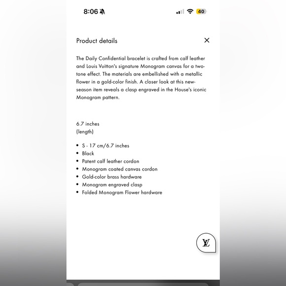 Louis Vuitton Daily Confidential Bracelet - Picture 8 of 10